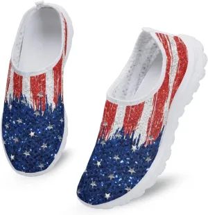Coloranimal Funny Animal Puzzle Air Mesh Beach Water Flat Sneakers for Women US5-12