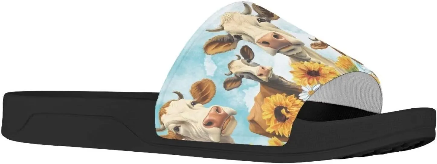 Coloranimal Slide Sandals for Women Girls Lightweight Shower Slippers for Beach Home