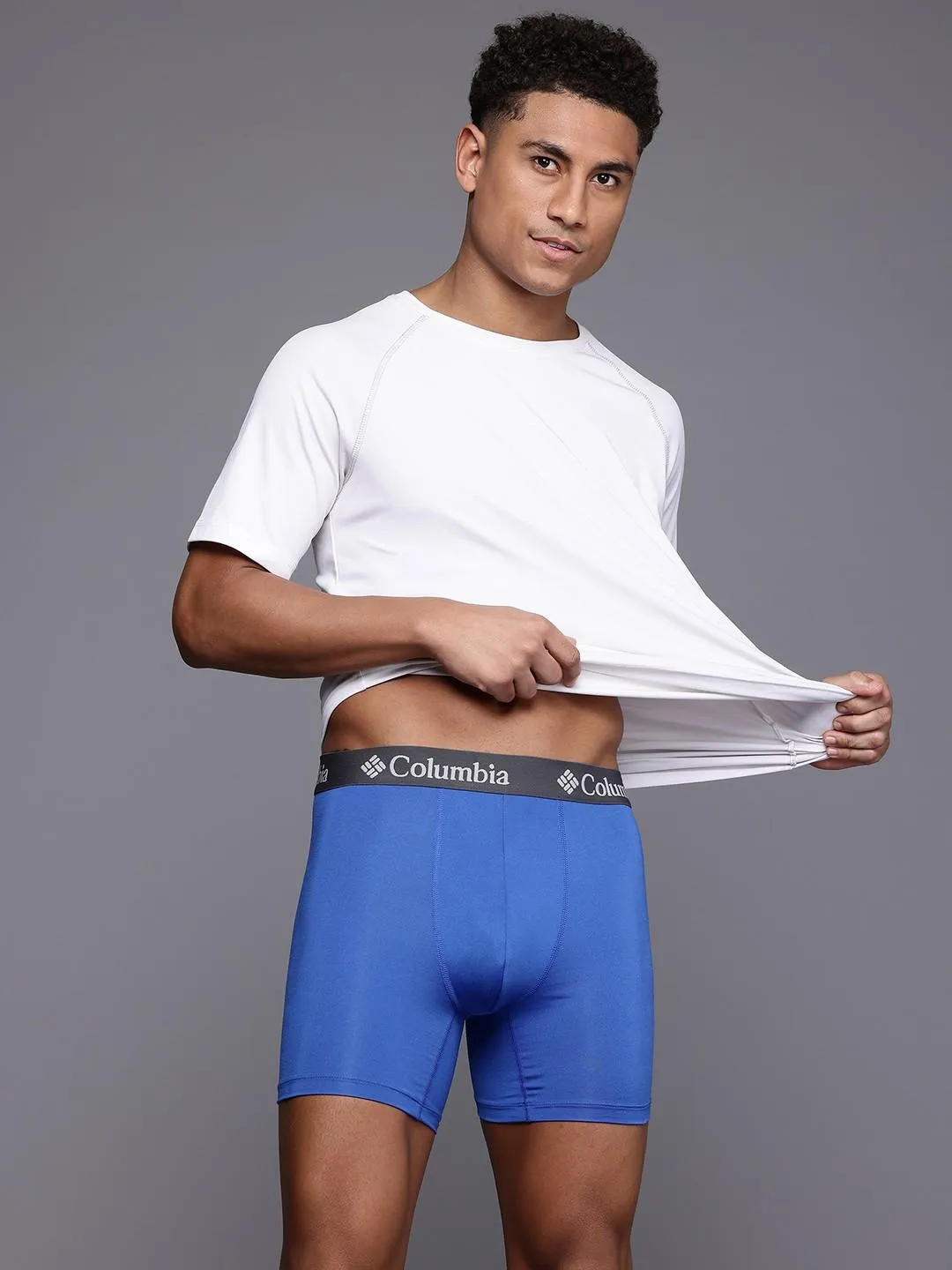 Columbia Men Multi BOXER BRIEF 3PK SOLID-POLYESTER STRETCH (Non Returnable)