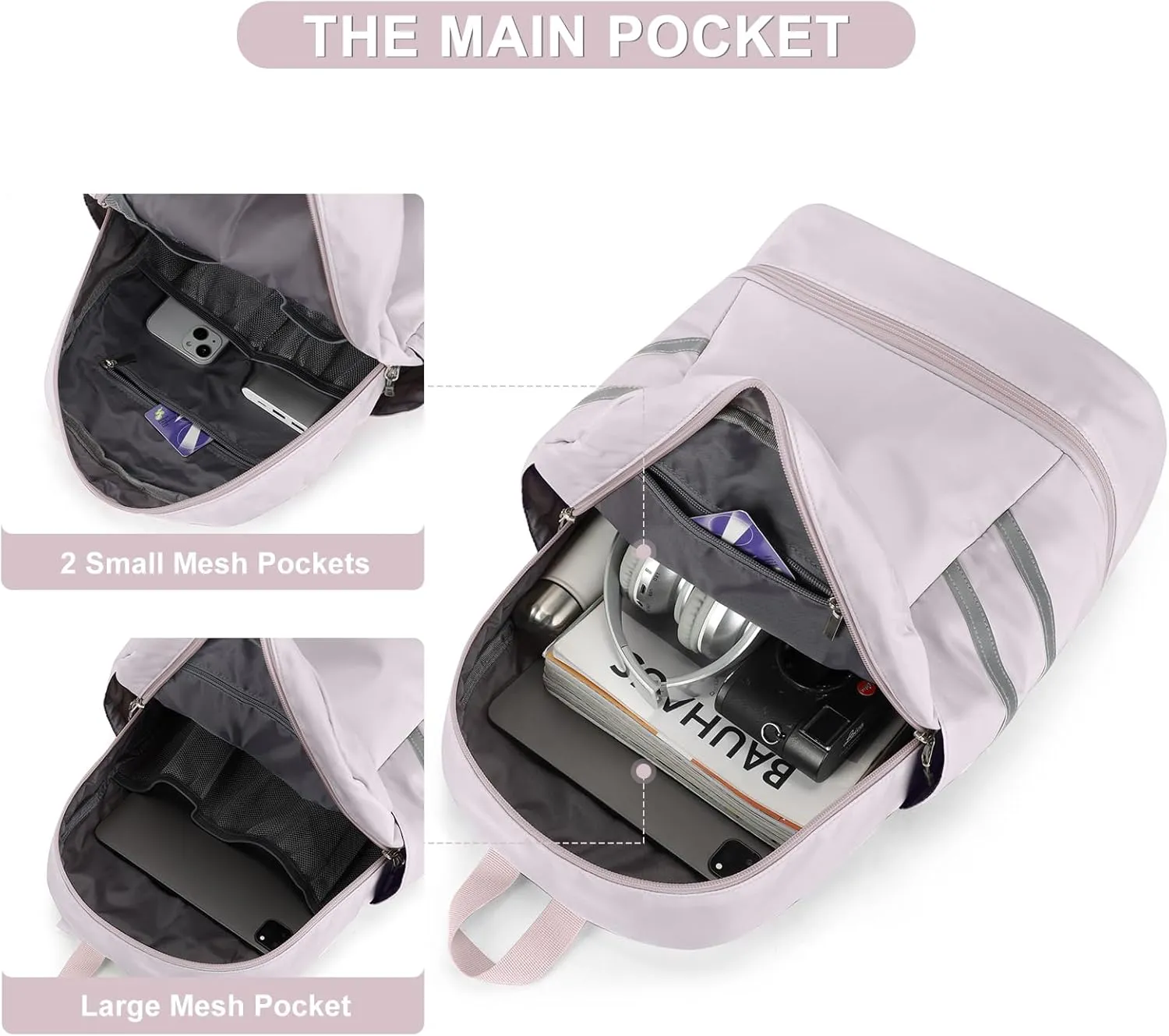 Coofay Gym Backpack for Women - Waterproof, Lightweight, Travel & Workout Sports Bag with Shoe Compartment
