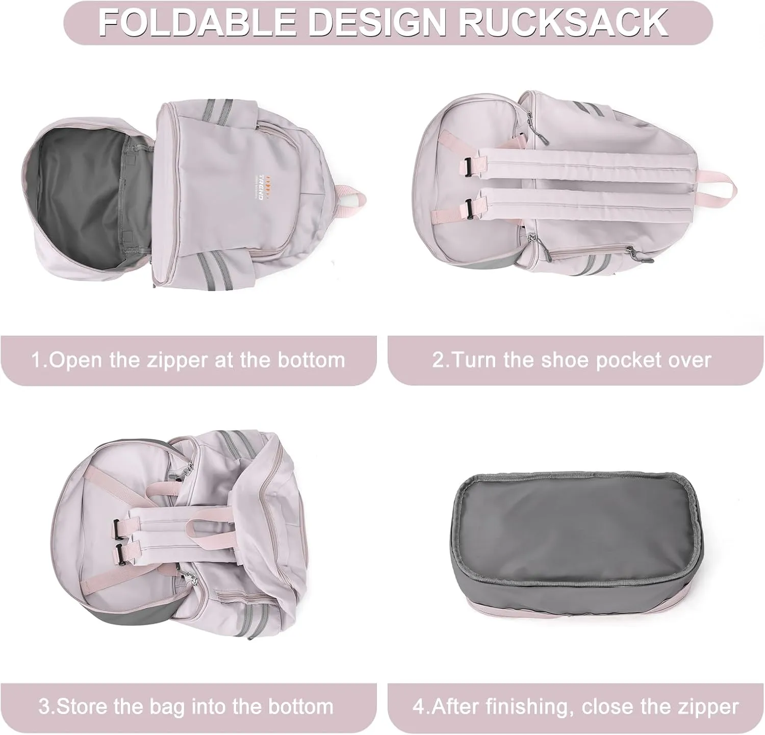 Coofay Gym Backpack for Women - Waterproof, Lightweight, Travel & Workout Sports Bag with Shoe Compartment