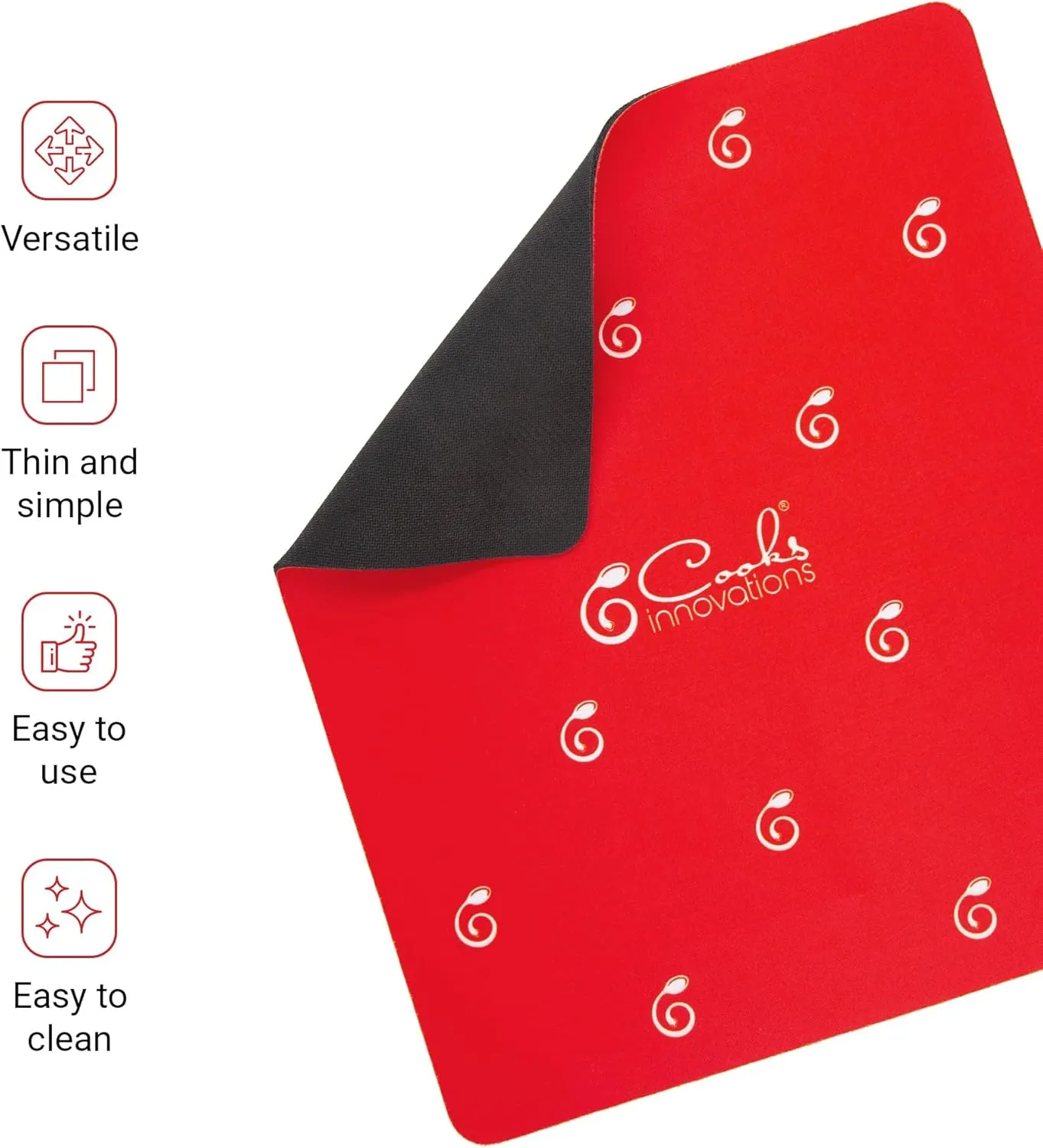 Cooks Innovations 3 Pack Heat Resistant Mats for Countertop, Air Fryer Heat Pad Protector, Appliance Sliders for Kitchen, Sliding Function for Air Fryer, Coffee Maker