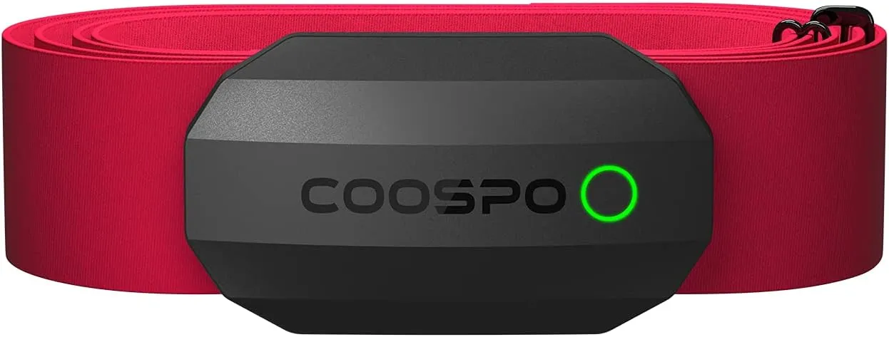 COOSPO Bluetooth Heart Rate Monitor Chest Strap H808S, ANT  BLE HR Monitor Chest, HRM IP67 Waterproof, 300H Battery Life