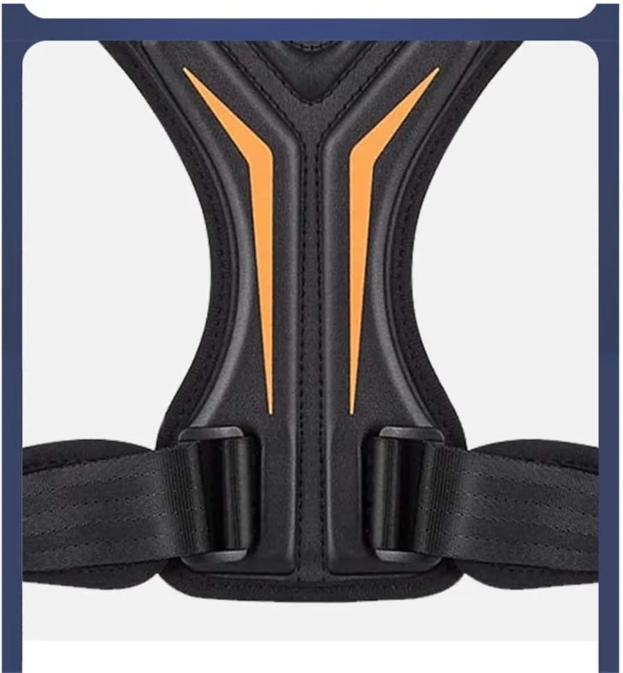 Corrector Back Brace Adjustable Brace for Upper Back Shoulder Back Trainer Spine Corset Support (Black L Code)