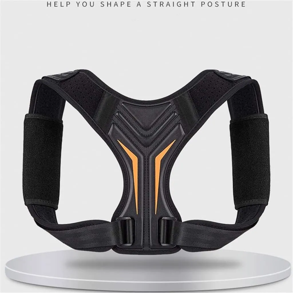 Corrector Back Brace Adjustable Brace for Upper Back Shoulder Back Trainer Spine Corset Support (Black L Code)