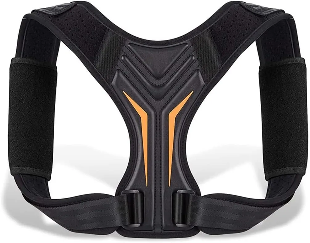 Corrector Back Brace Adjustable Brace for Upper Back Shoulder Back Trainer Spine Corset Support (Black L Code)