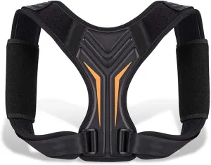 Corrector Back Brace Adjustable Brace for Upper Back Shoulder Back Trainer Spine Corset Support (Black L Code)