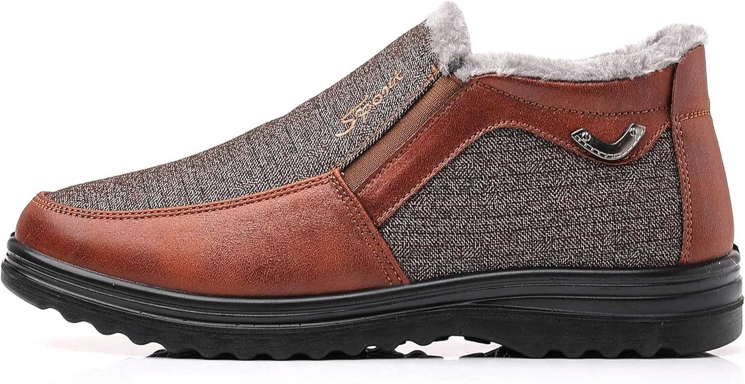 COSIDRAM Mens Casual Loafers Shoes Ankle High Lightweight Moccasins for Adult Male