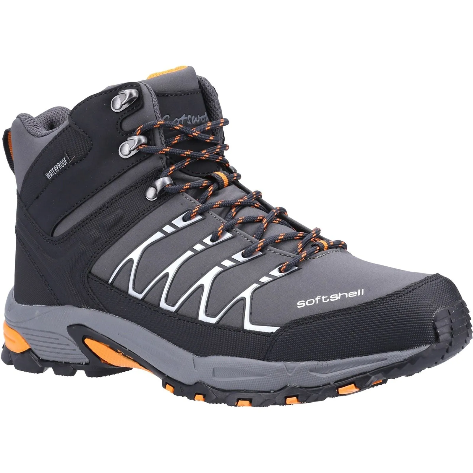 Cotswold Men's Abbeydale Mid Hiker in Grey/Orange