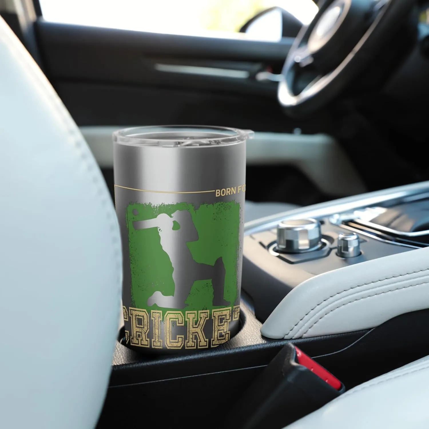 Cricket Batsman Vintage Pitcher Player Trainer and Coach Stainless Steel Insulated Tumbler