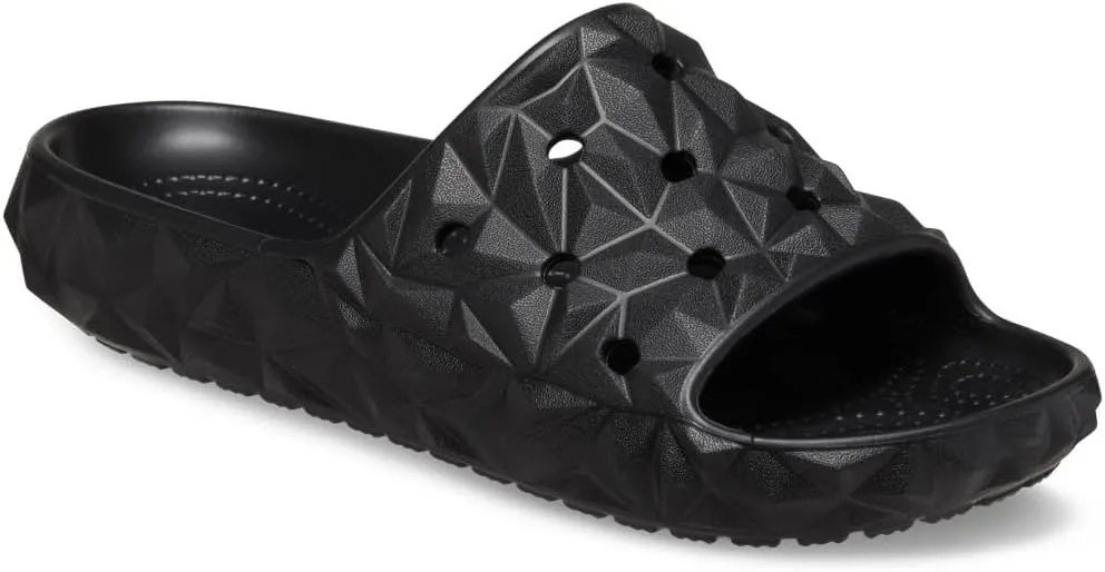 Crocs Unisex-Adult Classic Geometric Slide v2 Black