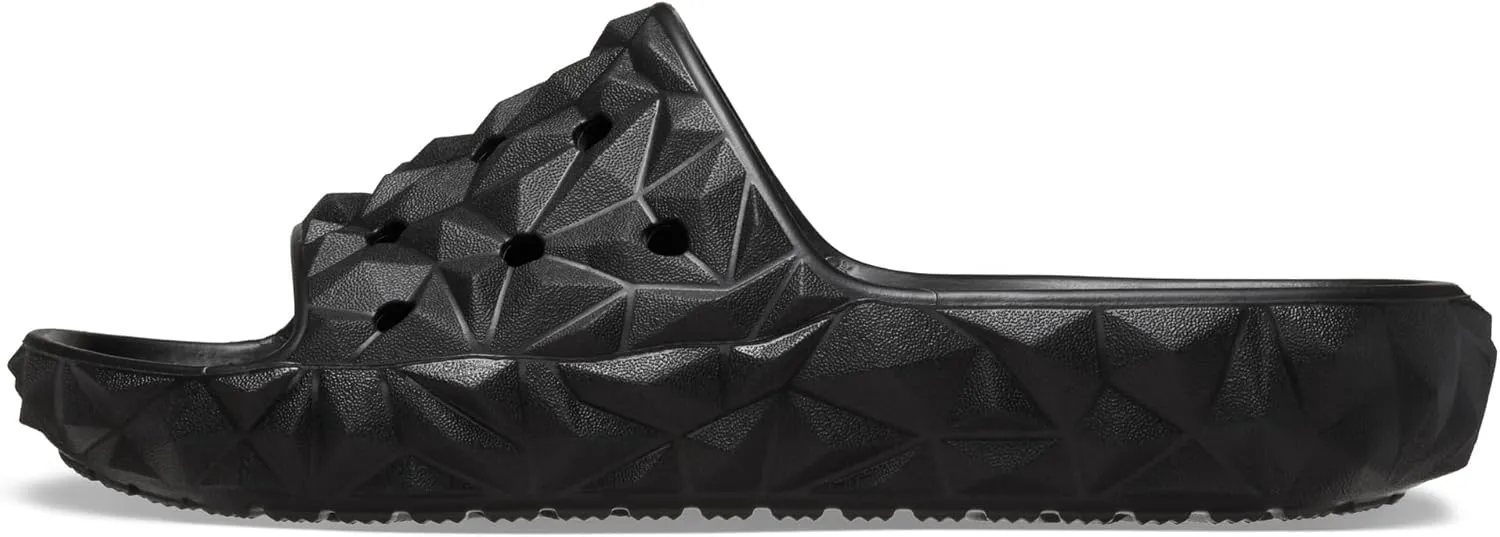 Crocs Unisex-Adult Classic Geometric Slide v2 Black