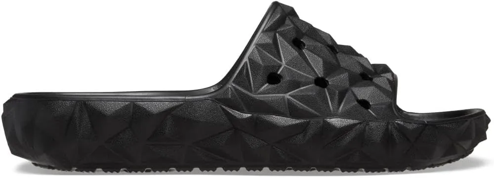 Crocs Unisex-Adult Classic Geometric Slide v2 Black