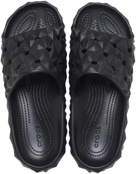 Crocs Unisex-Adult Classic Geometric Slide v2 Black