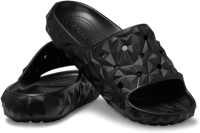 Crocs Unisex-Adult Classic Geometric Slide v2 Black