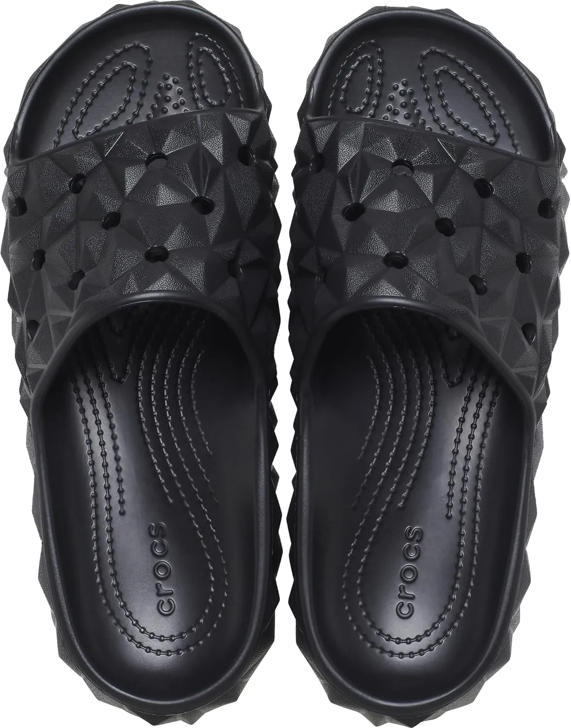 Crocs Unisex-Adult Classic Geometric Slide v2 Black