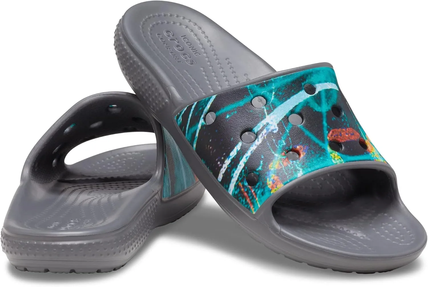 Crocs Unisex-Child Classic Printed Slide Sandal