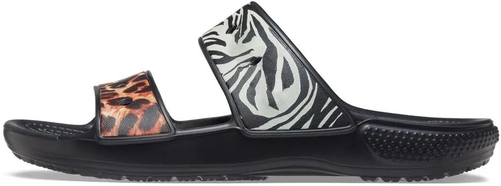 Crocs Unisex Classic Tie Dye Two-Strap Sandals Slide