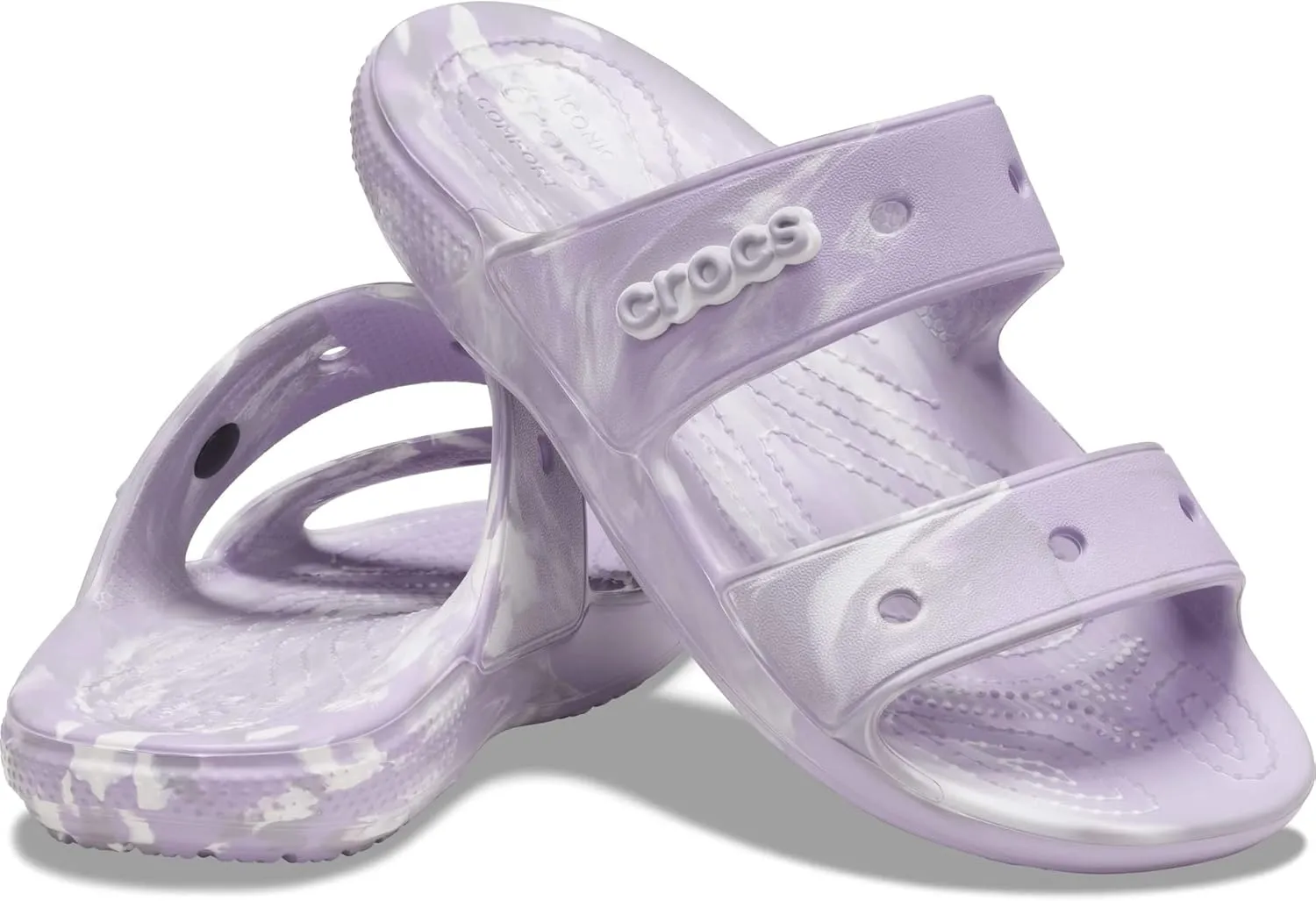 Crocs Unisex Classic Tie Dye Two-Strap Sandals Slide