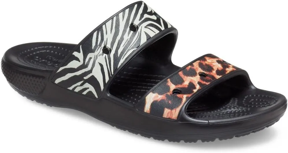 Crocs Unisex Classic Tie Dye Two-Strap Sandals Slide