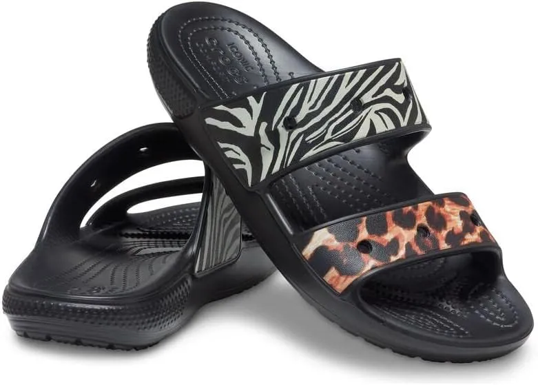 Crocs Unisex Classic Tie Dye Two-Strap Sandals Slide