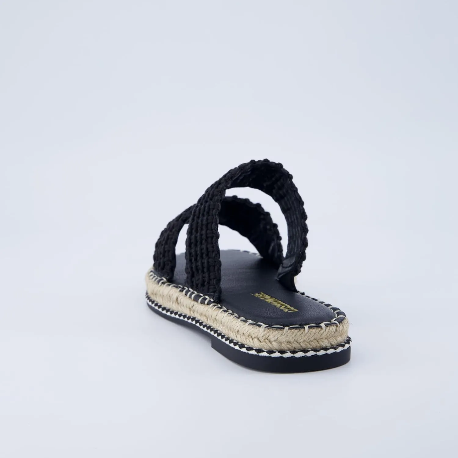 CUSHIONAIRE Bhendi Women’s Espadrille Slide Sandal – Faux Leather Double Strap with Jute-Wrapped Sole & Cushioned Footbed