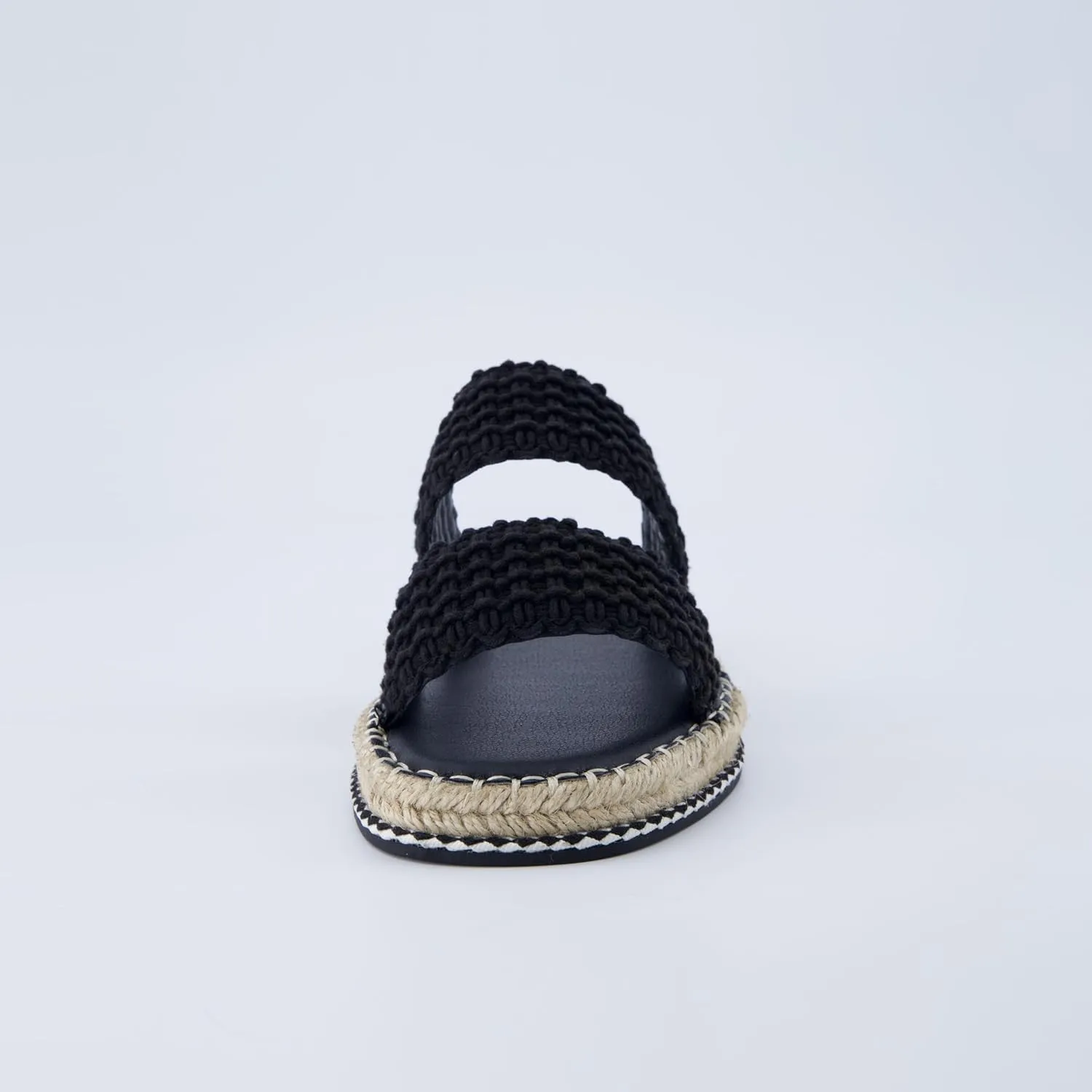 CUSHIONAIRE Bhendi Women’s Espadrille Slide Sandal – Faux Leather Double Strap with Jute-Wrapped Sole & Cushioned Footbed