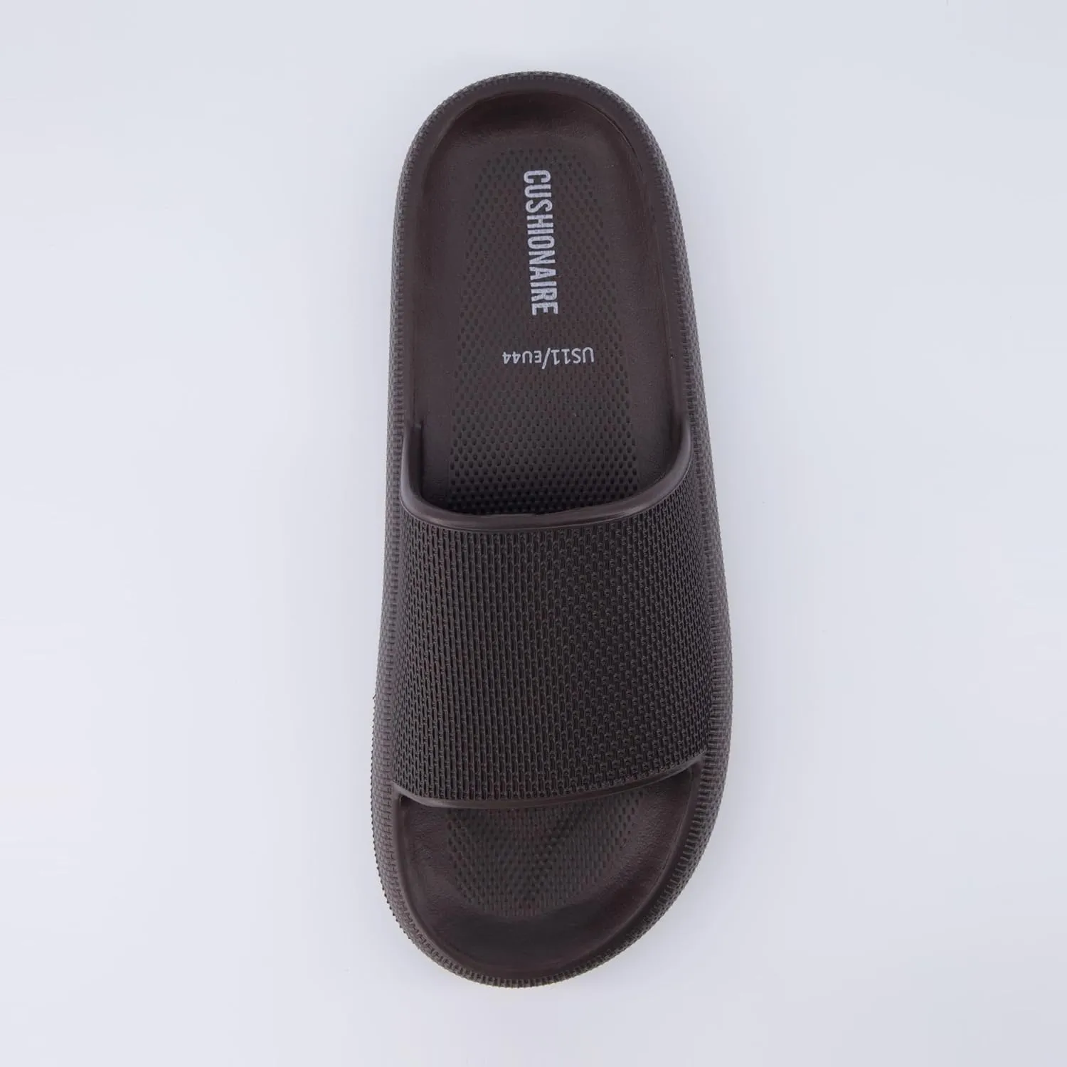 CUSHIONAIRE Men's Feather cloud recovery pool slide with  Comfort
