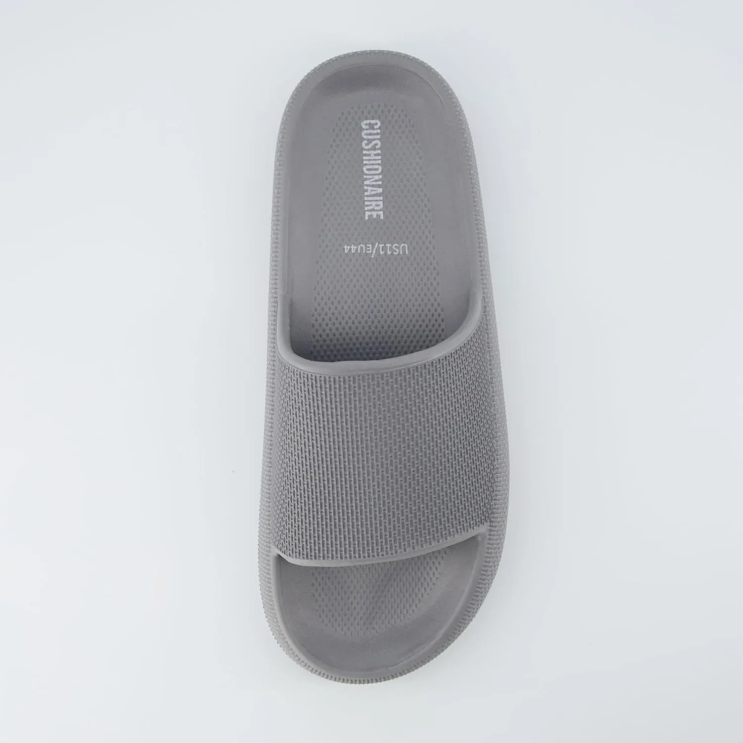 CUSHIONAIRE Men's Feather cloud recovery pool slide with  Comfort