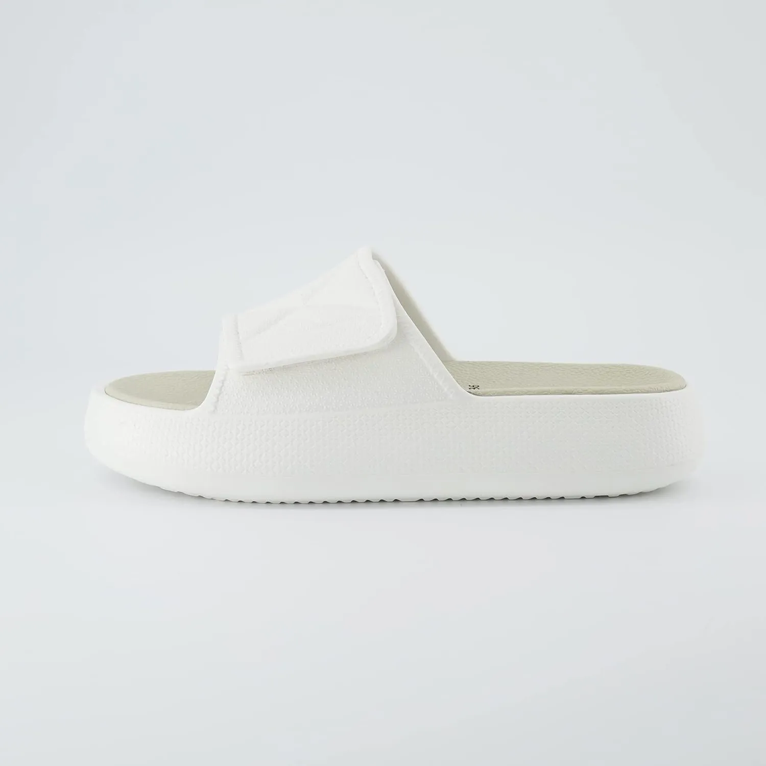 CUSHIONAIRE Women's Biggie recovery slide sandal with  Comfort and adjustable strap
