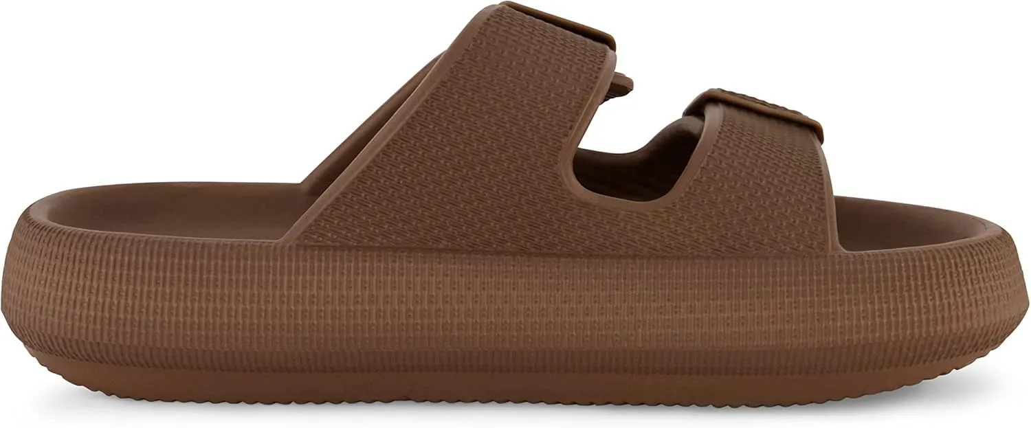 CUSHIONAIRE Women's Fame recovery cloud slide with  Comfort