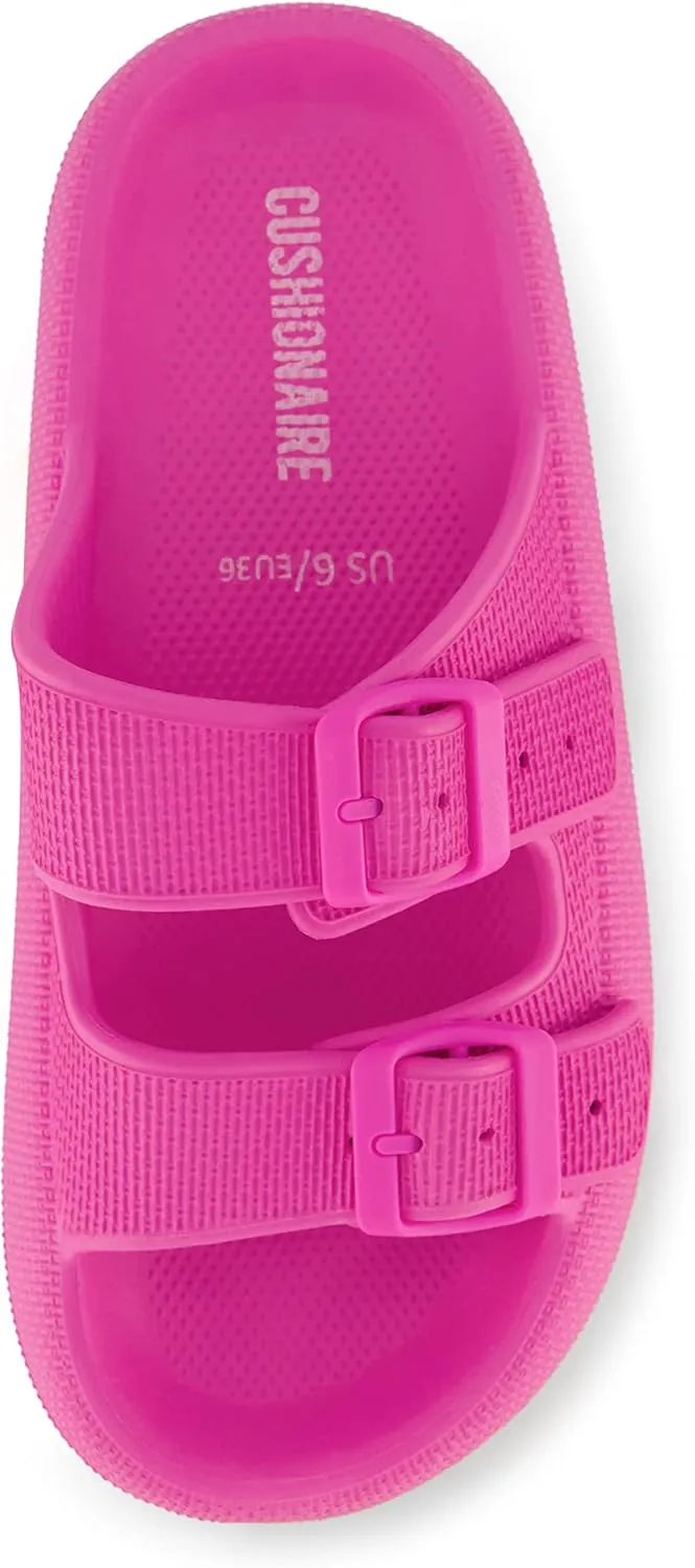 CUSHIONAIRE Women's Fame recovery cloud slide with  Comfort