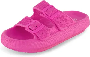 CUSHIONAIRE Women's Fame recovery cloud slide with  Comfort