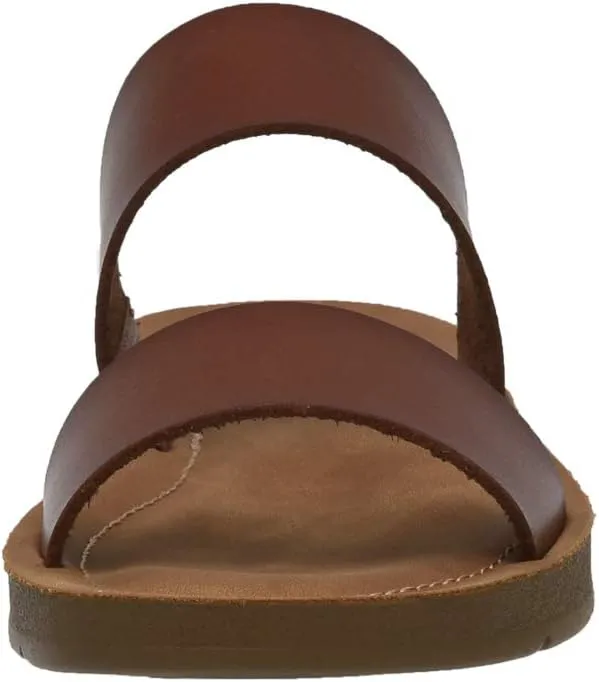CUSHIONAIRE Women's Imelda 2 band slide sandal  Memory Foam
