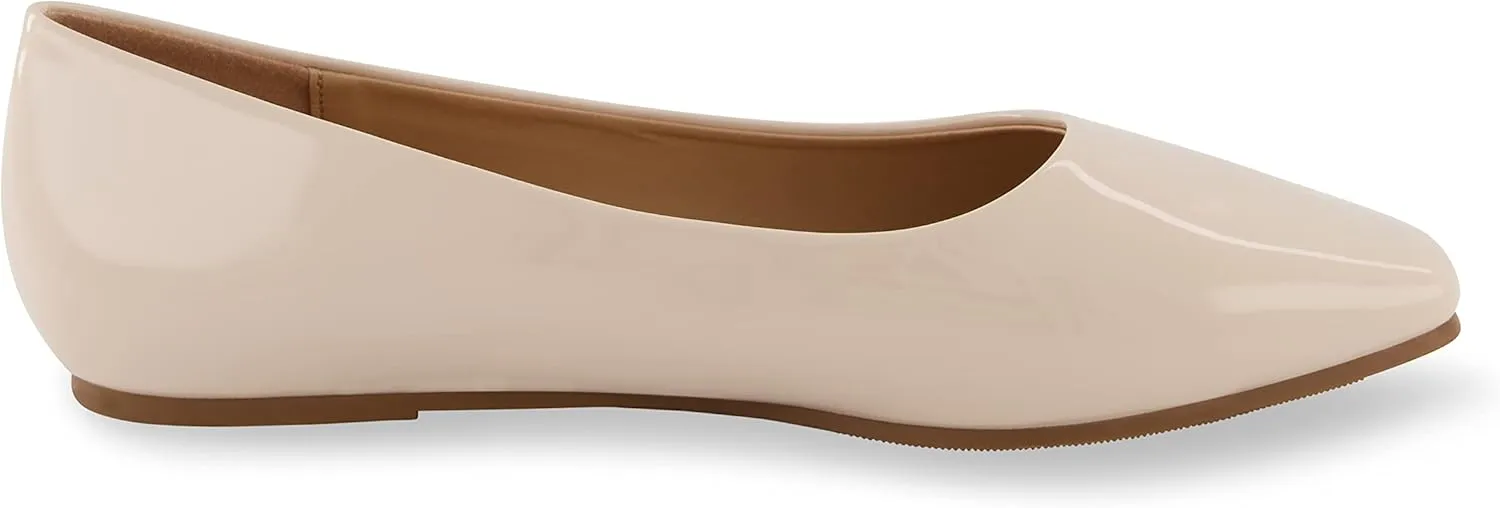 CUSHIONAIRE Women's Skipper Flat with  Memory Foam, Wide Widths Available