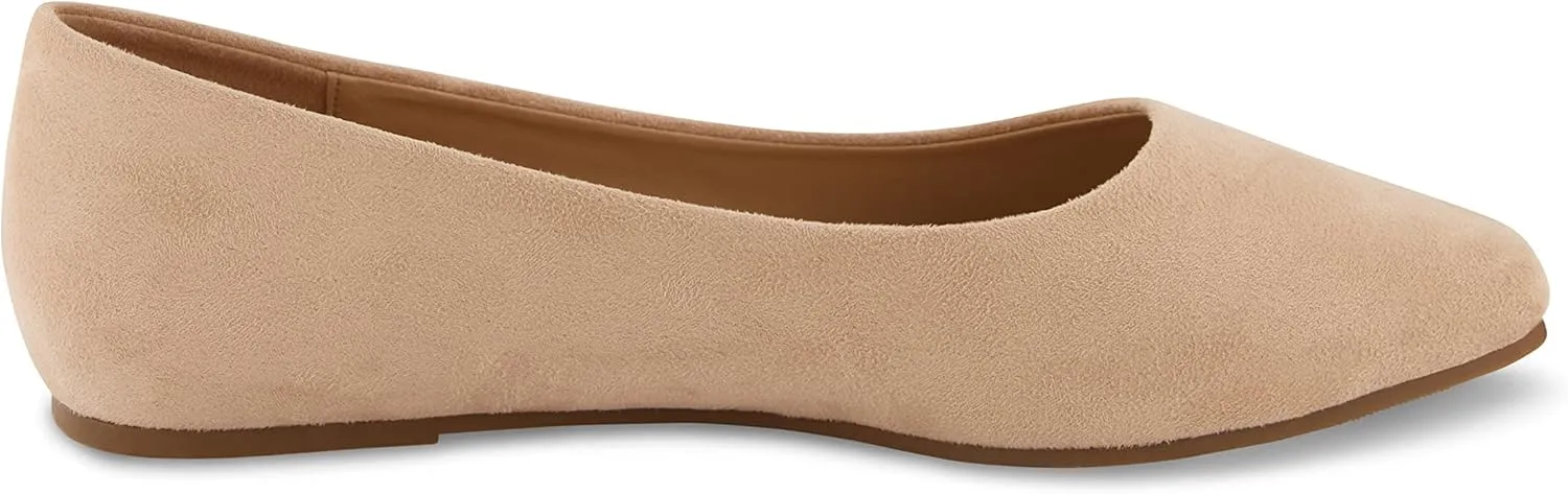 CUSHIONAIRE Women's Skipper Flat with  Memory Foam, Wide Widths Available