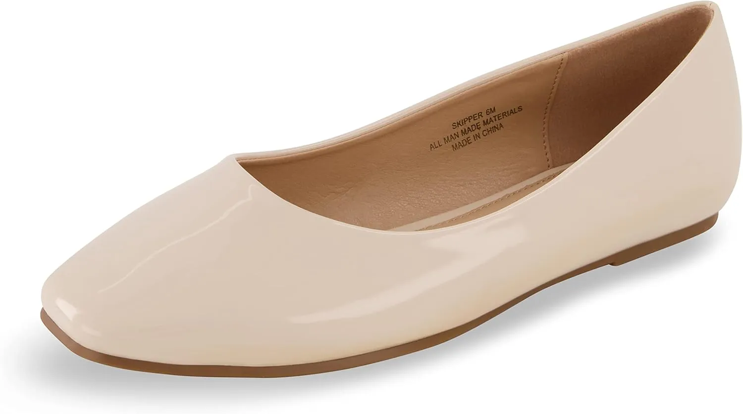 CUSHIONAIRE Women's Skipper Flat with  Memory Foam, Wide Widths Available