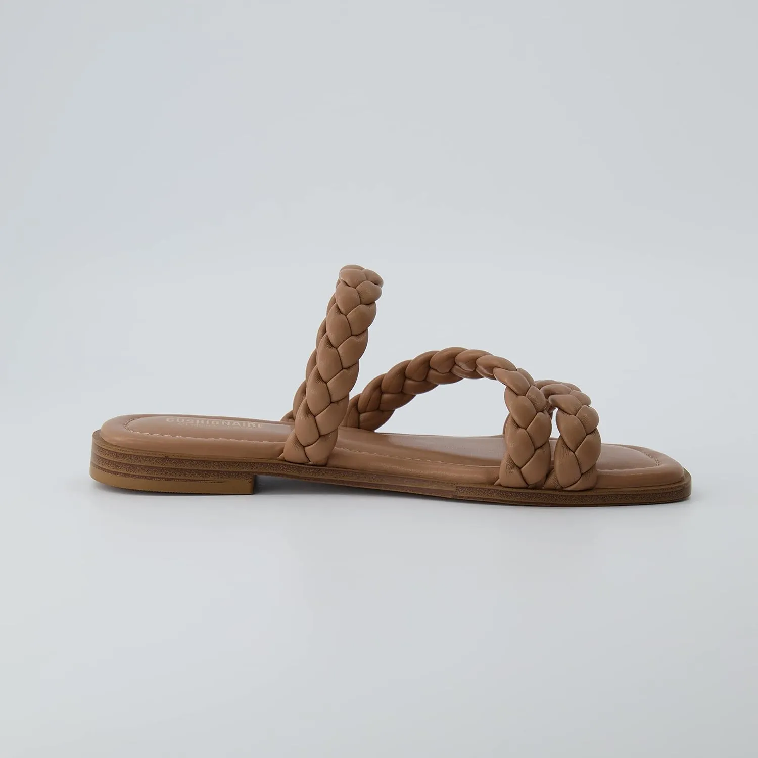 CUSHIONAIRE Women's Venice braided slide sandal  Memory Foam, Wide Widths Available