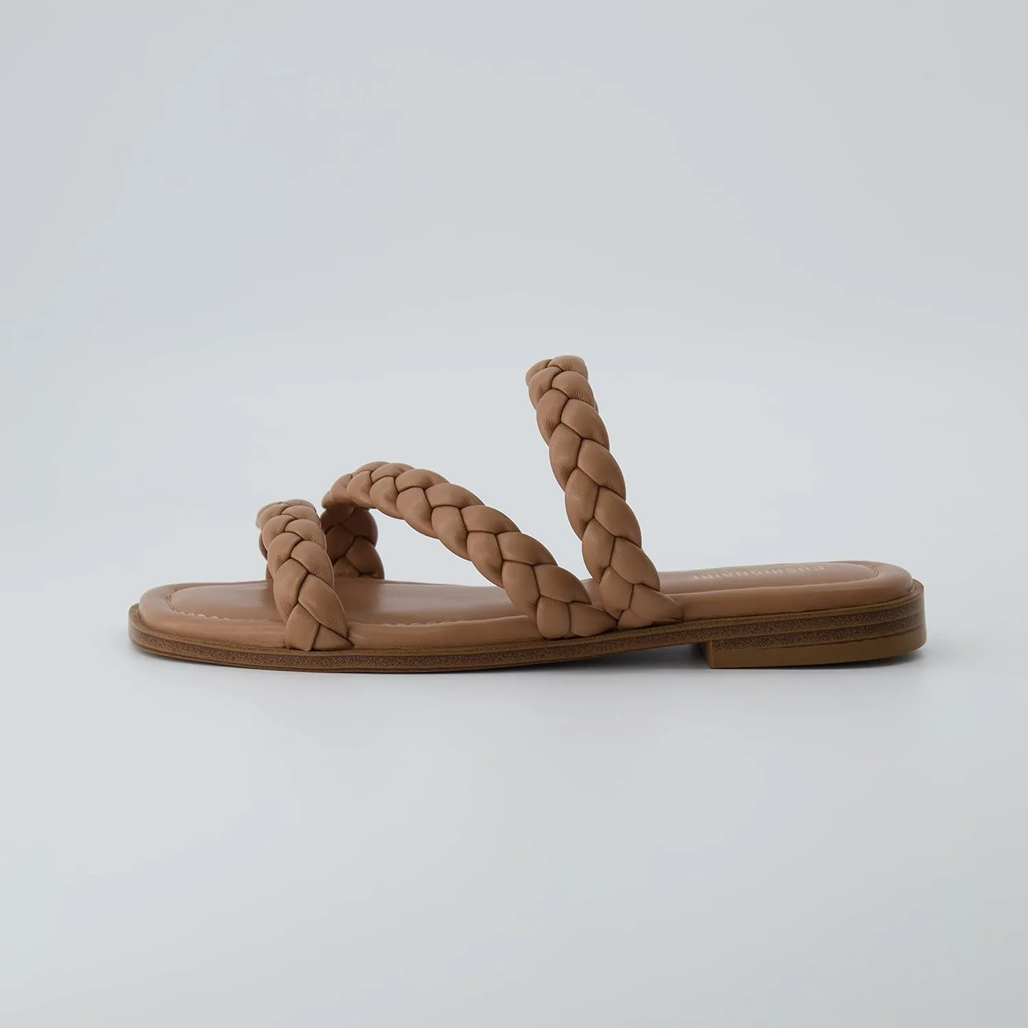 CUSHIONAIRE Women's Venice braided slide sandal  Memory Foam, Wide Widths Available