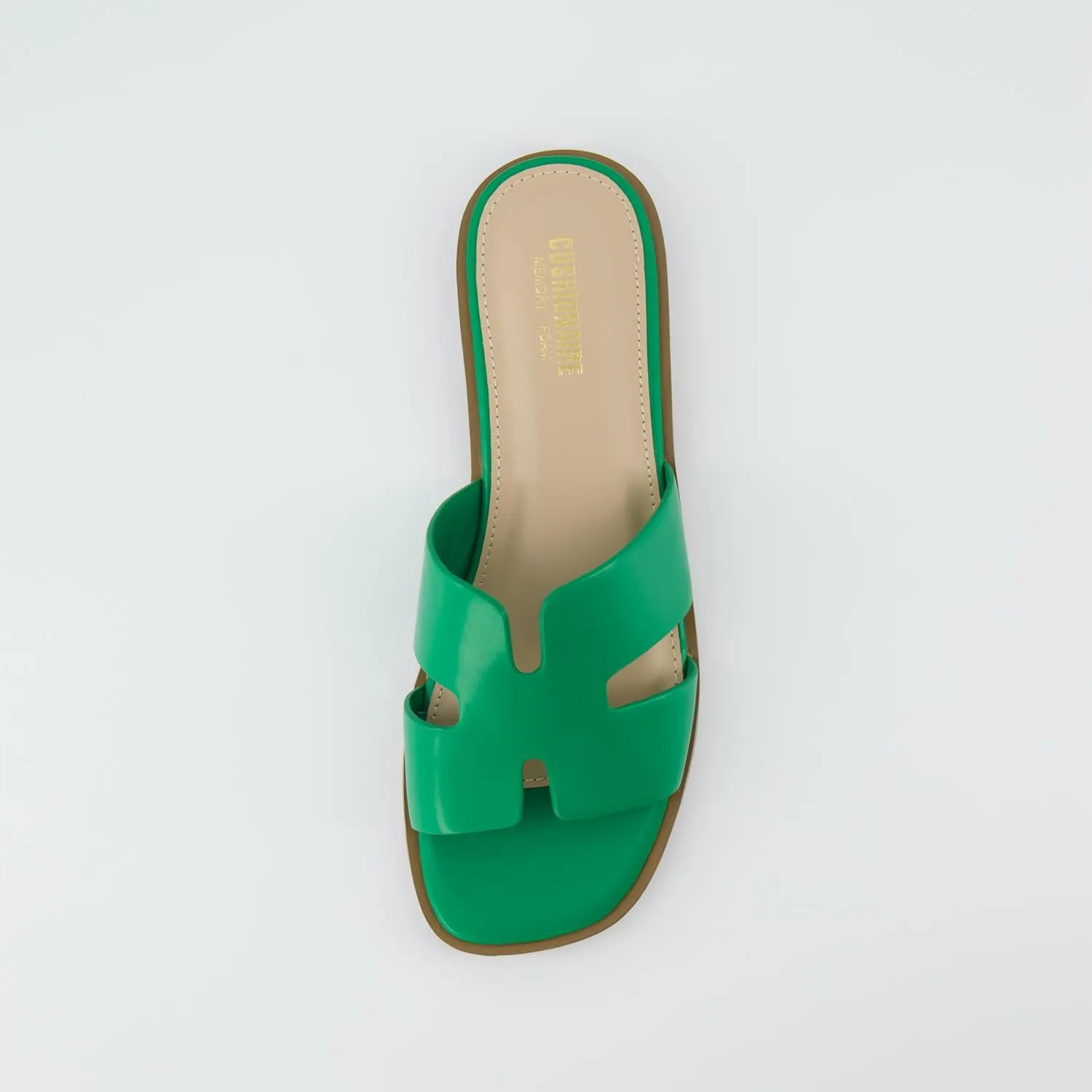 CUSHIONAIRE Women's Voyage slide sandal  Memory Foam, Wide Widths Available