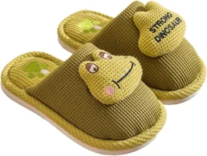 Cute Toddler Slippers Cartoon Animals Design House Shoes for Girls Boys Winter Warm Anti-slip Shoes 2024