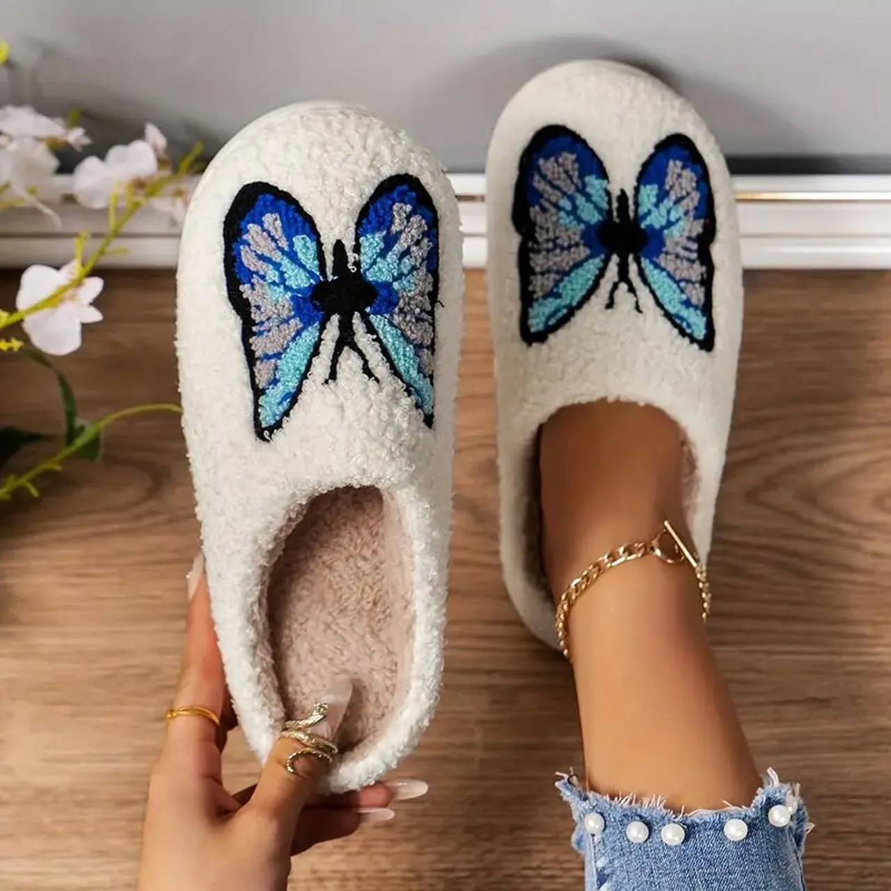 Dachshund Dog Slippers For Women Men Cute Animal Cartoon Ladybug Butterfly Cat Slippers Slides Memory Foam Slip On House Shoes