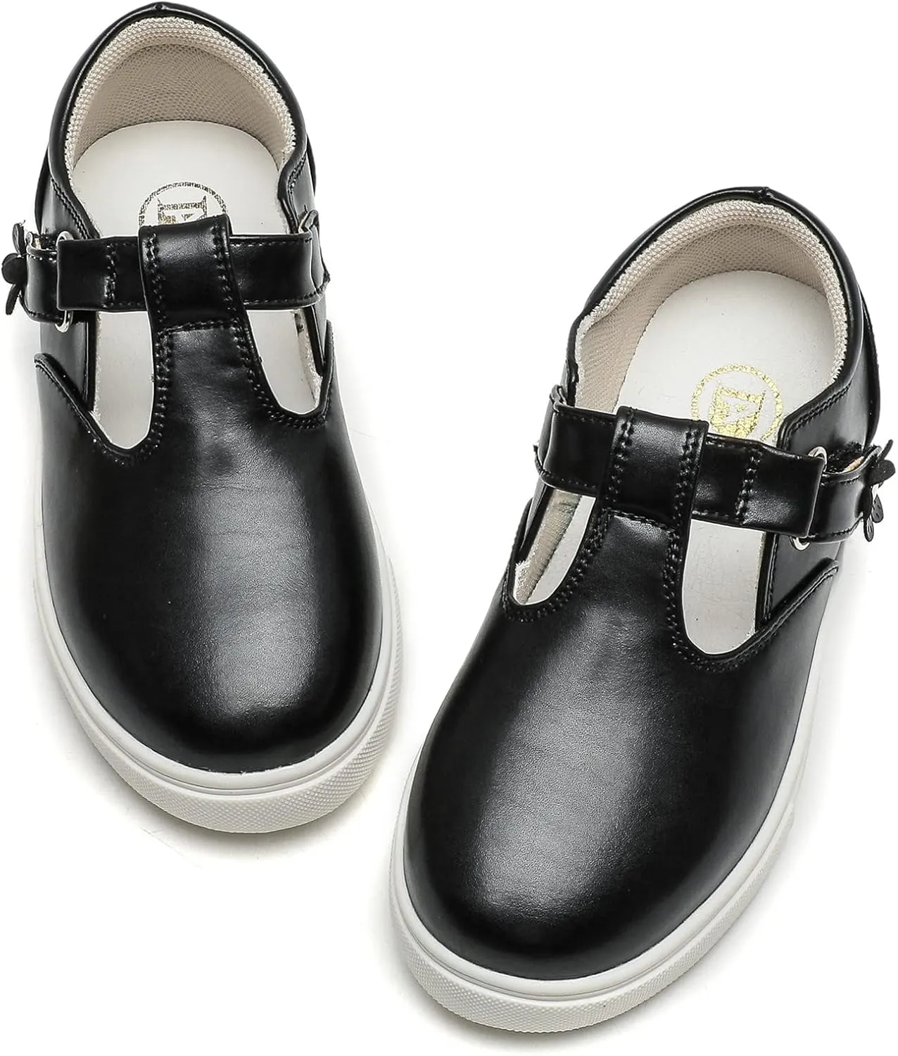 DADAWEN Girls Cute Mary Jane Flats School Uniform Shoes Comfort Sneakers (Toddler/Little Kid/Big Kid)