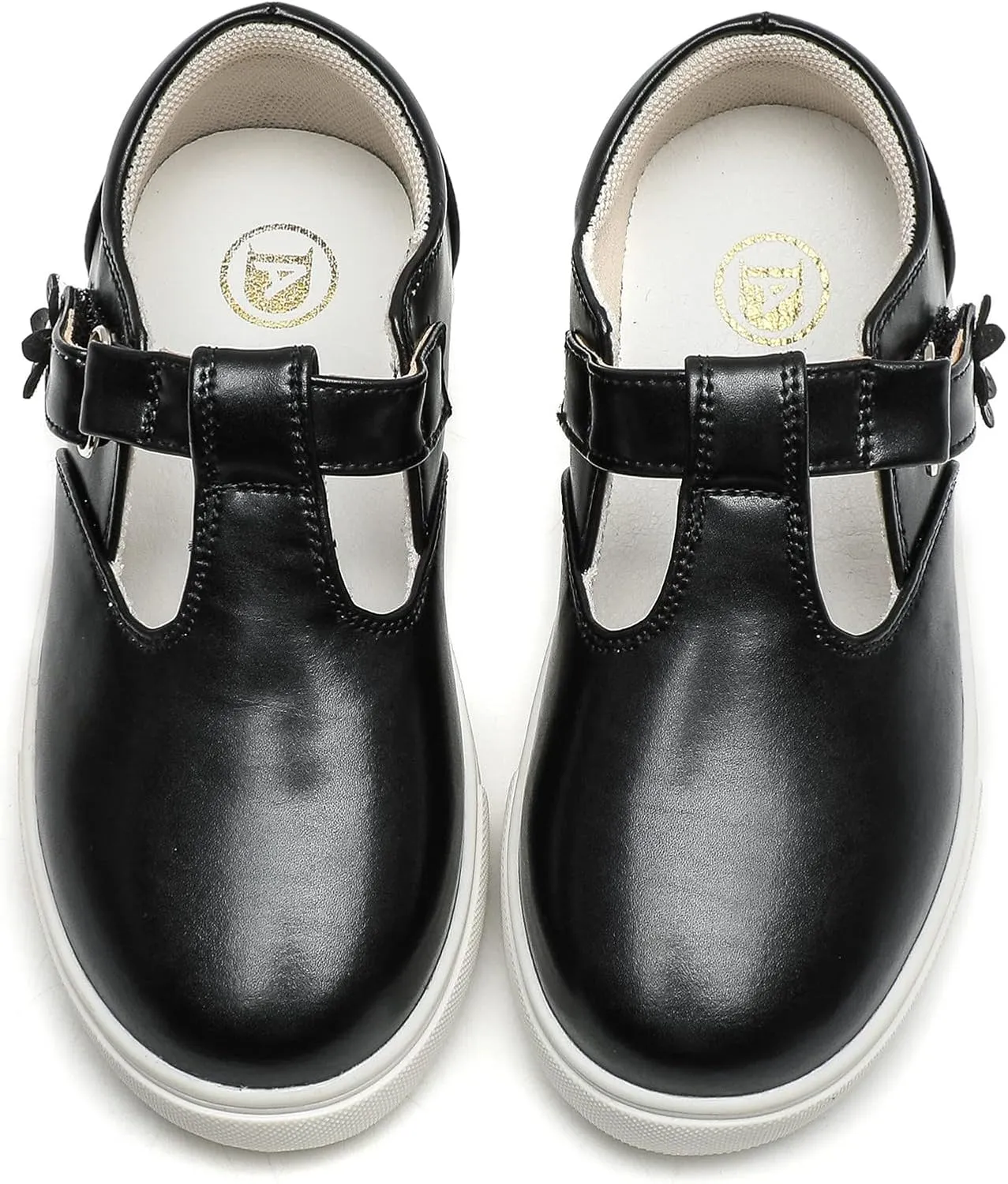 DADAWEN Girls Cute Mary Jane Flats School Uniform Shoes Comfort Sneakers (Toddler/Little Kid/Big Kid)