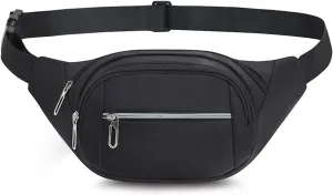 DAITET Crossbody Fanny Pack for Men&Women,Large Waist Bag & Hip Bum Bag with Adjustable Strap for Outdoors Workout Traveling Casual Running Hiking Cycling