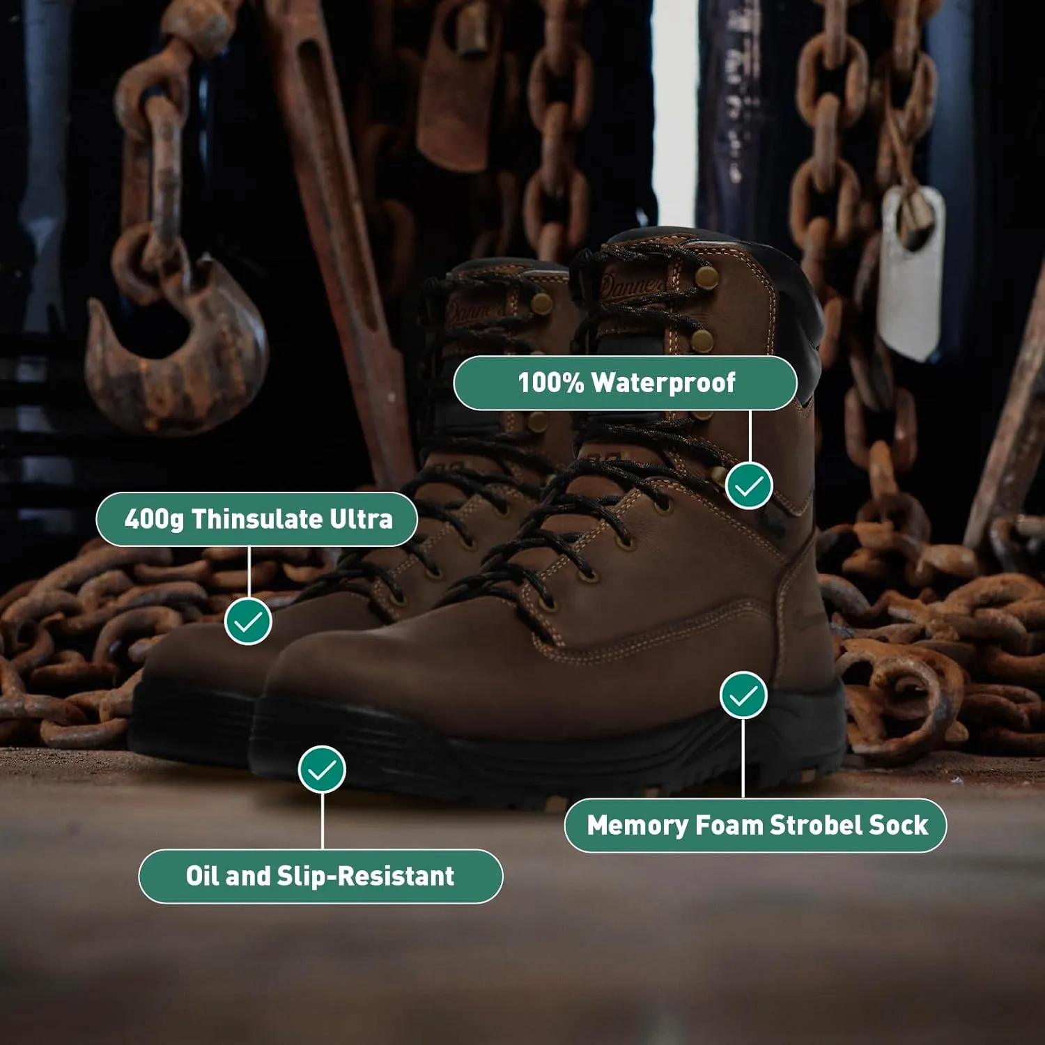 Danner Men's Caliper 8" Work Boot