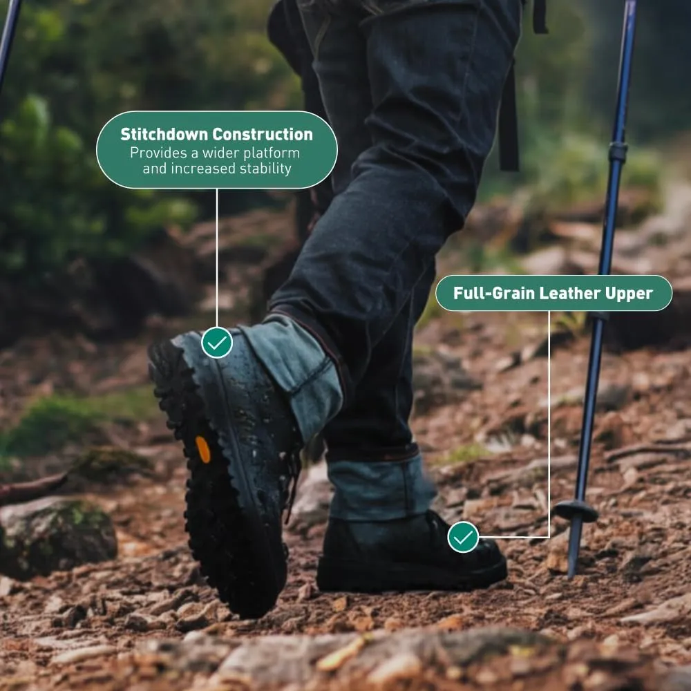 Danner Mountain Light II 5” Gore-Tex Waterproof Hiking Boots for Men with Durable Full-Grain Leather, Breathable Gore-Tex Barrier & Traction Outsole
