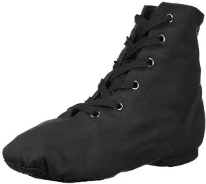 Danzcue Womens Canvas Lace up Jazz Boot Shoes