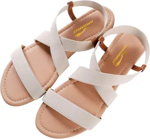 DAYDAYGO Women's Elastic Flat Sandals