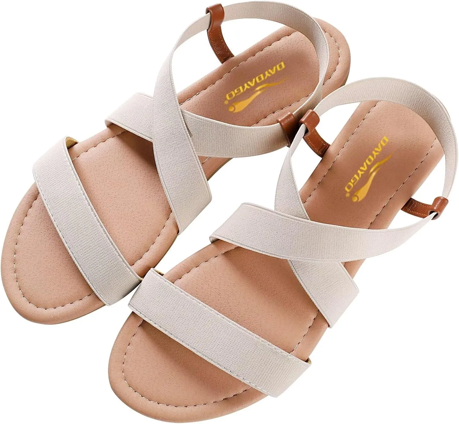DAYDAYGO Women's Elastic Flat Sandals